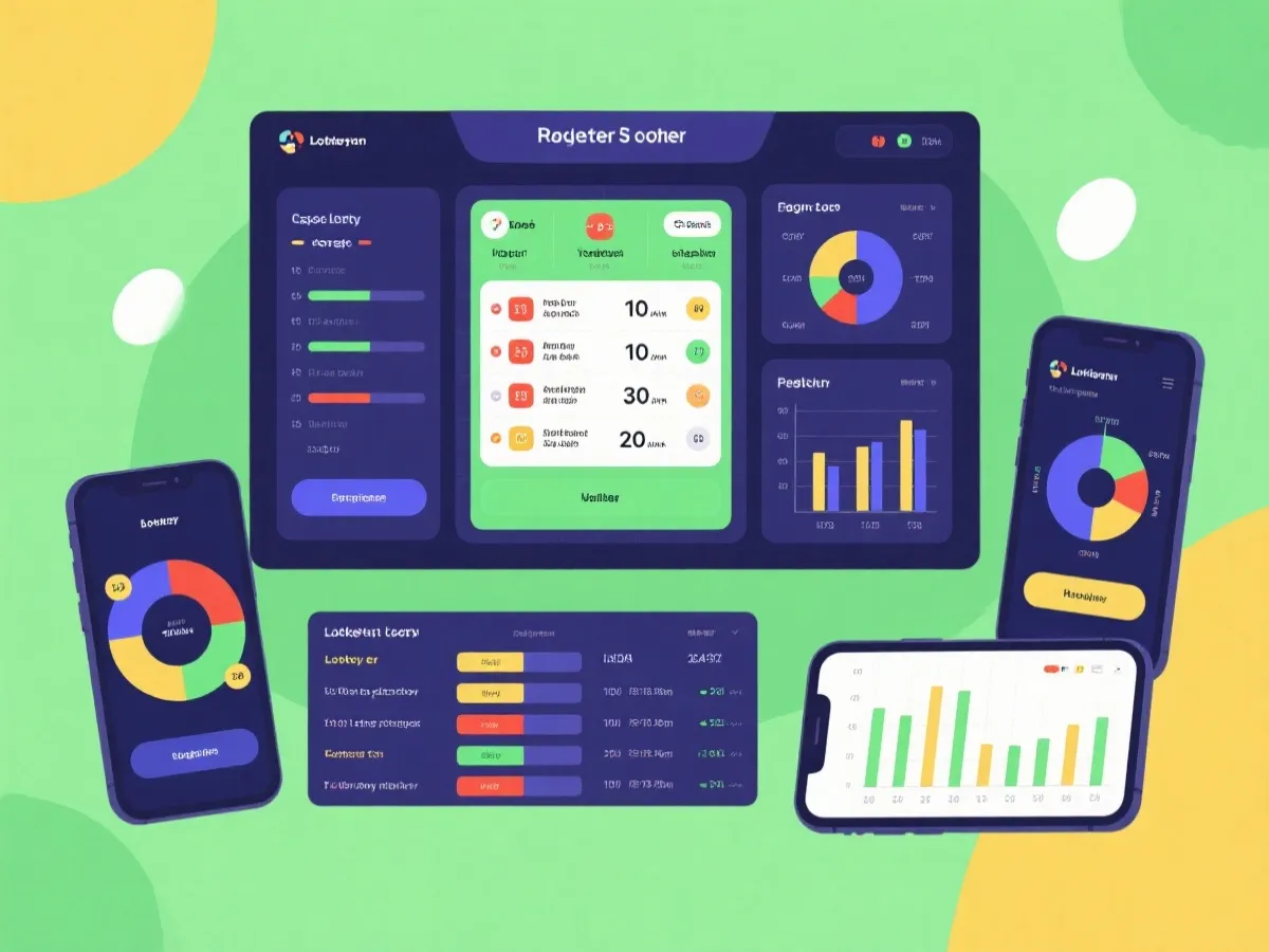 历史开奖记录与数据展示界面示意图