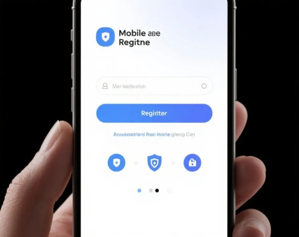 快捷注册与登录界面示意